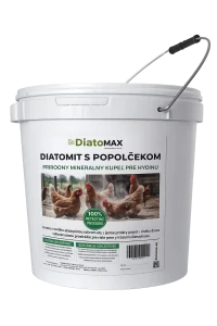 DIATOMIT s POPOLČEKOM – kúpeľ pre hydinu 20L