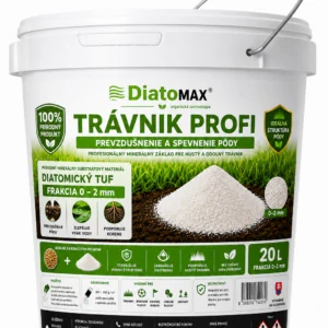 DIATOMAX™ TRÁVNIK PROFI – Prevzdušnenie a spevnenie pôdy (20 L, 0–2 mm)