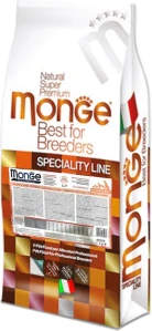 MONGE BREEDER MONOPROTEIN PUPPY & JUNIOR 15kg s lososom a ryžou kompletné krmivo pre šteňatá
