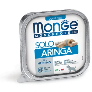 MONGE Monoprotein Adult Herring 150g paštéta pre dospelých psov čisto sleď