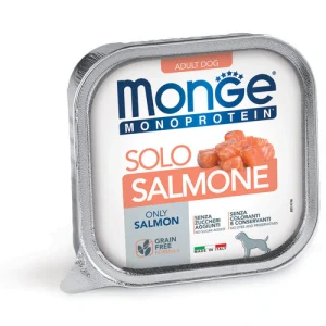 MONGE Monoprotein Adult Salmon 150g paštéta pre dospelých psov čisto losos
