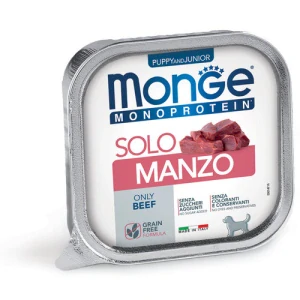 MONGE Monoprotein Puppy and junior Beef 150g paštéta pre šteňatá čisto hovädzie