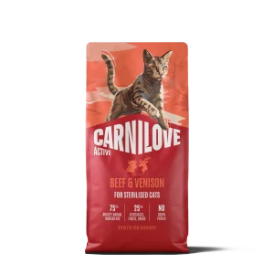 Carnilove Active Cat Beef & Venison for Sterilised Adult 6 kg