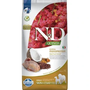 Farmina N&D dog QUINOA (GF) adult med & maxi skin & coat, quail & coconut 7 kg