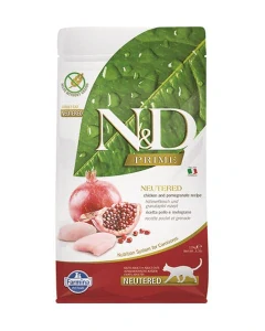 Farmina N&D cat PRIME (GF) adult, neutered, chicken & pomegranate 1,5 kg