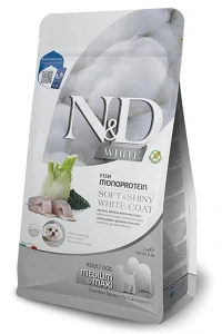 Farmina N&D dog WHITE (GF) adult med/max, sea bass, spirulina & fenel 2 kg