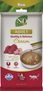 Pamlsok Farmina Creamy N&D Prime Cat with Chicken & Tuna Adult 60 g