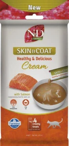 Pamlsok Farmina Creamy N&D Quinoa Cat Skin & Coat with Salmon Adult