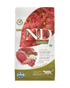 Farmina N&D cat QUINOA (GF) adult, urinary, duck & cranberry 1,5 kg