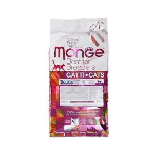 MONGE Best for Breeders Cat Adult 10 kg granule s kuracím mäsom pre dospelé mačky
