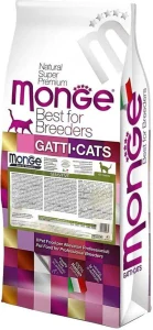 MONGE Best for Breeders Cat Sensitive 10 kg granule s kuracím mäsom pre citlivé dospelé mačky