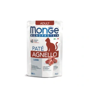 MONGE Adult 85g jahňacia paštéta pre dospelé mačky