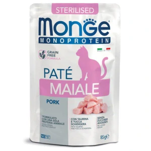 MONGE Sterilised 85g bravčová paštéta pre sterilizované mačky