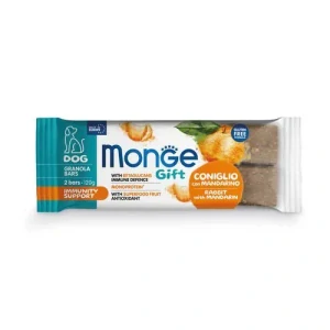 MONGE GIFT Granola bars Skin support 120g/2ks granola tyčinka pre psov pre podporu pokožky s lososom a granátovým jablkom