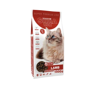 DELIKAN SUPRA CAT Lamb 1,5kg superprémiové krmivo pre mačky s vysokým obsahom jahňacieho mäsa