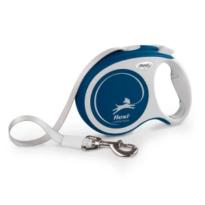 flexi Comfort Plus L samonavíjacie páskové vodítko 5 m do 60 kg modré