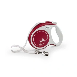 flexi Comfort Plus S samonavíjacie páskové vodítko 5 m do 15 kg červené