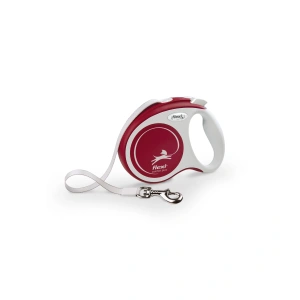 flexi Comfort Plus XS samonavíjacie páskové vodítko 3 m do 12 kg červené