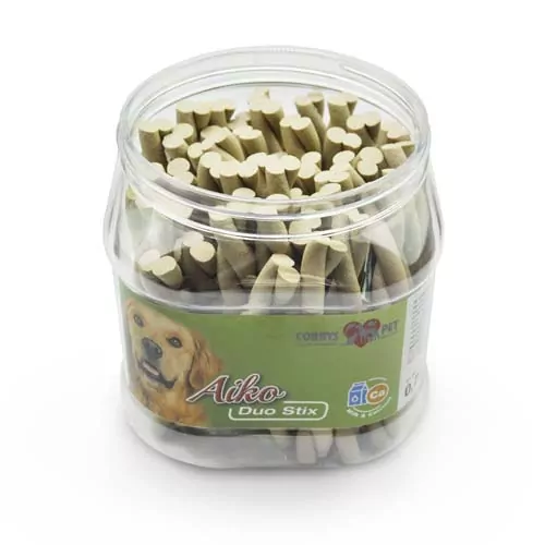 COBBYS PET AIKO Duo Stix 12cm Vápnik+Mlieko