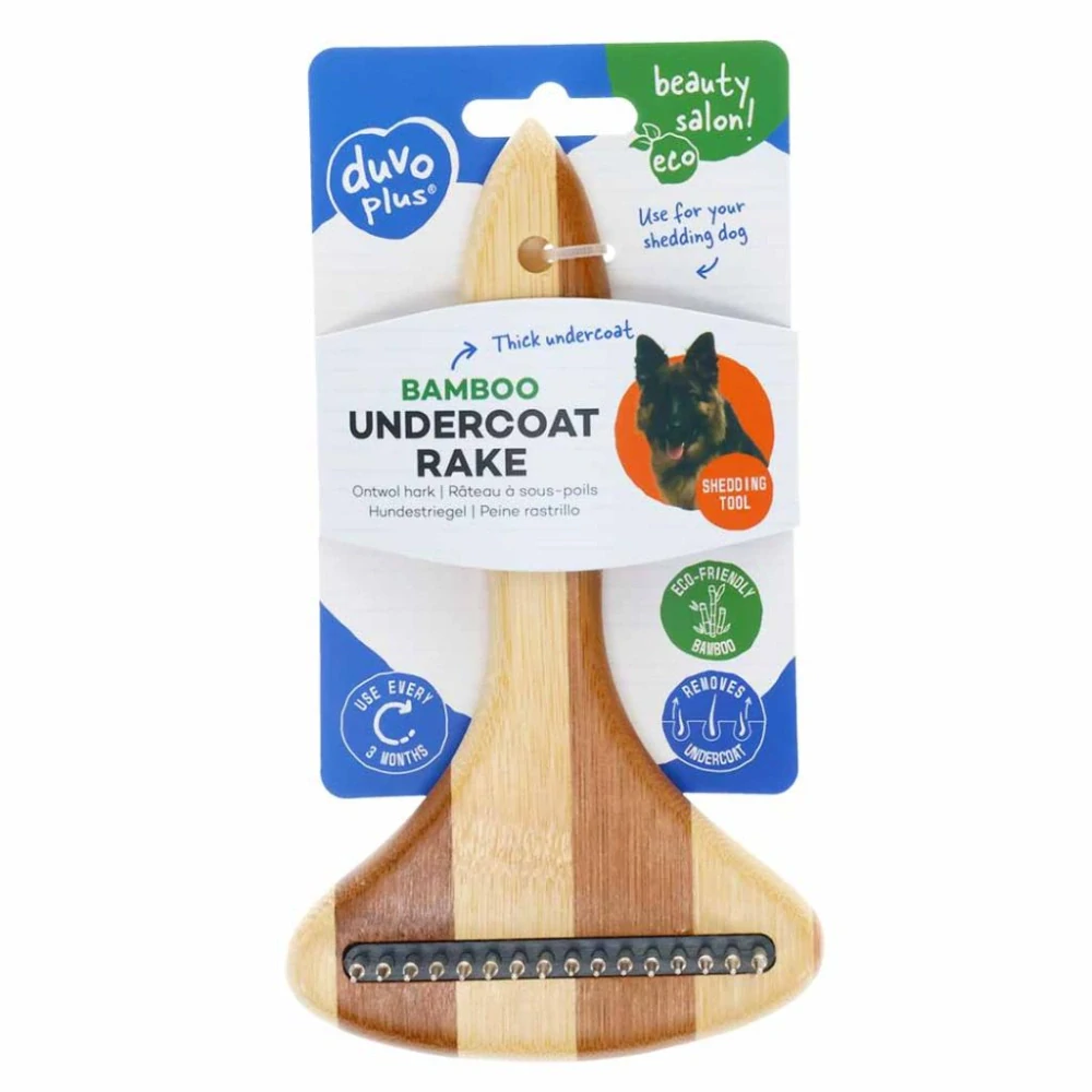 DUVO+ Kefa bambus s otočnými zúbkami 16 zubov 17x10cm