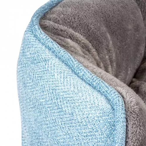 DUVO+ Pelech oválny - čierno modrý S - 41x38x20cm