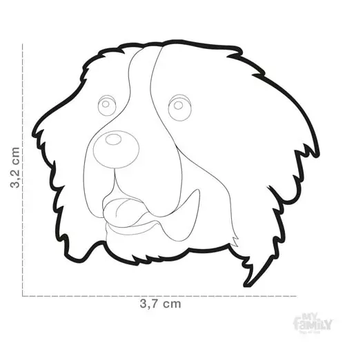 MF BERNESE MOUNTAIN DOG 3,2x3,7cm gravírovateľný prívesok