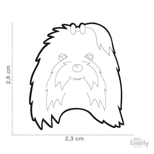 MF MALTESE gravírovateľný prívesok 2,6x2,3 cm