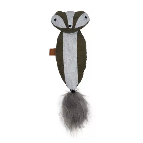 EBI D&D Plyšový skunk plnený catnipom -zelený 40x11cm
