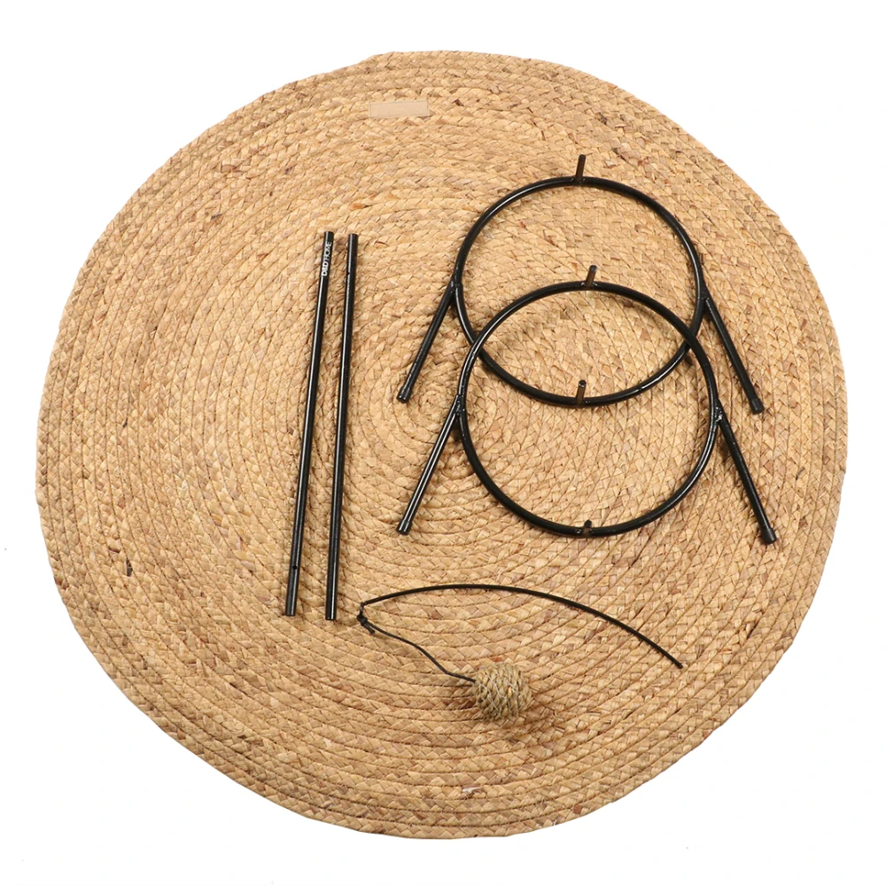 EBI D&D Hrací tunel pre mačky s loptou z vodného hyacintu 80x36x25cm