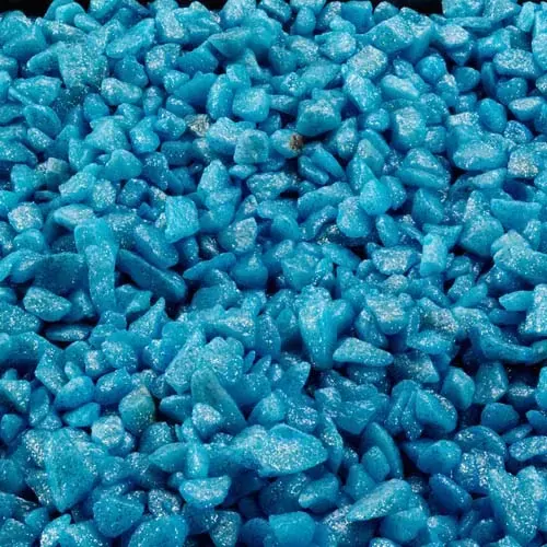 EBI AQUA DELLA Glamour Stone 6/9mm 2kg INDIAN-BLUE -Farebný trblietavý štrk do akvária