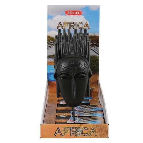 ZOLUX Dekorácia do akvárií africká maska muž M 77x46x195mm