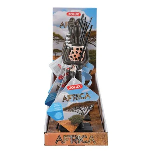 ZOLUX Dekorácia do akvárií s africkou tematikou- strážca M 55x29x195mm