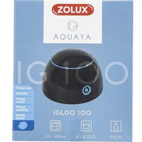 ZOLUX IGLOO 100 1,8W čierny vzduchovací motorček do akvária 40-100l