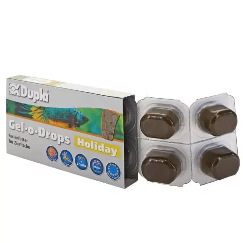 DUPLA Gel-o-Drops-Holiday dovolenkové gélové krmivo pre okrasné ryby 6x5g