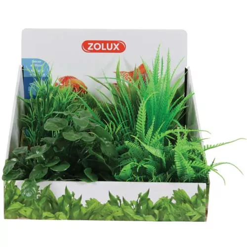 ZOLUX Sada umelých rastlín 6ks Small 26cm typ B