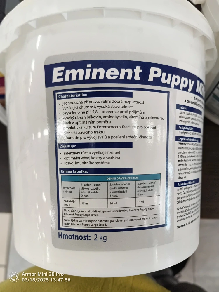 EMINENT PUPPY MILK 2KG