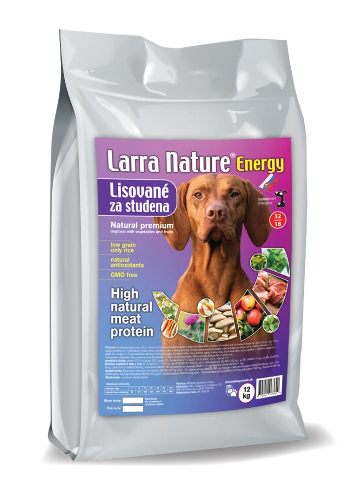 Larra Nature Energy Superprémium za studena lisované 32/18 12kg