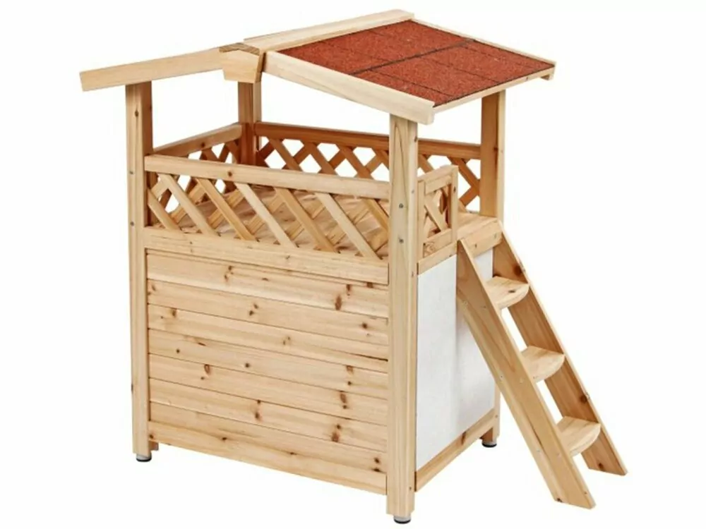 Zateplená búda pre mačky KERBL TYROL ALPIN 88x57x77cm