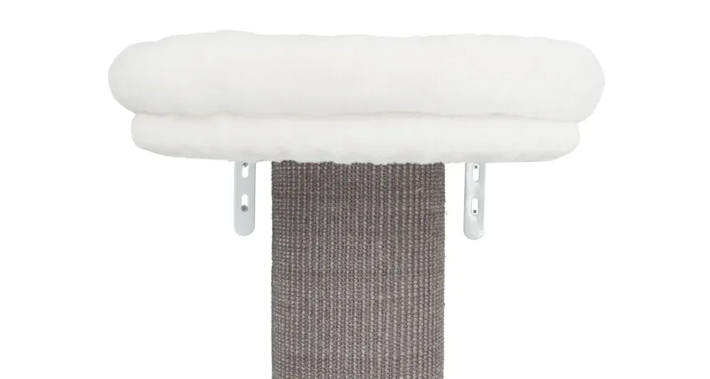 Škrabadlo ACADIA, 3posty, montovateľné k stene, 160cm, šedé