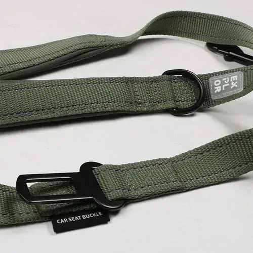 DUVO+ EXPLORER Ultimate vychádzkové vodidlo 130cm - 16mm zelené