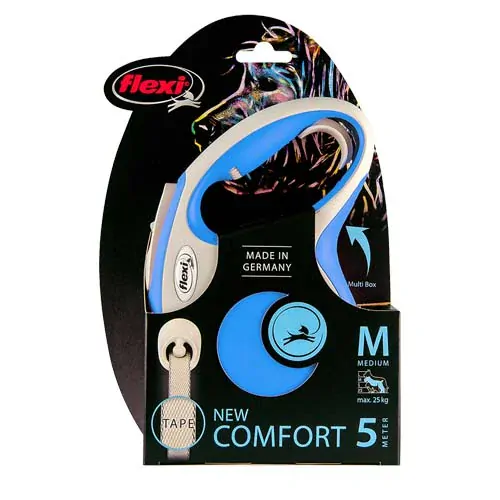 flexi New Comfort M popruh 5m modrá do 25kg