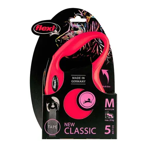 flexi New Classic popruh M 5m červené do 25kg