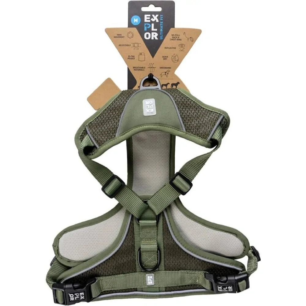 Postroj DUVO+ EXPLOR Ultimate fit, zelený XL - 50-75cm - 97-120cm