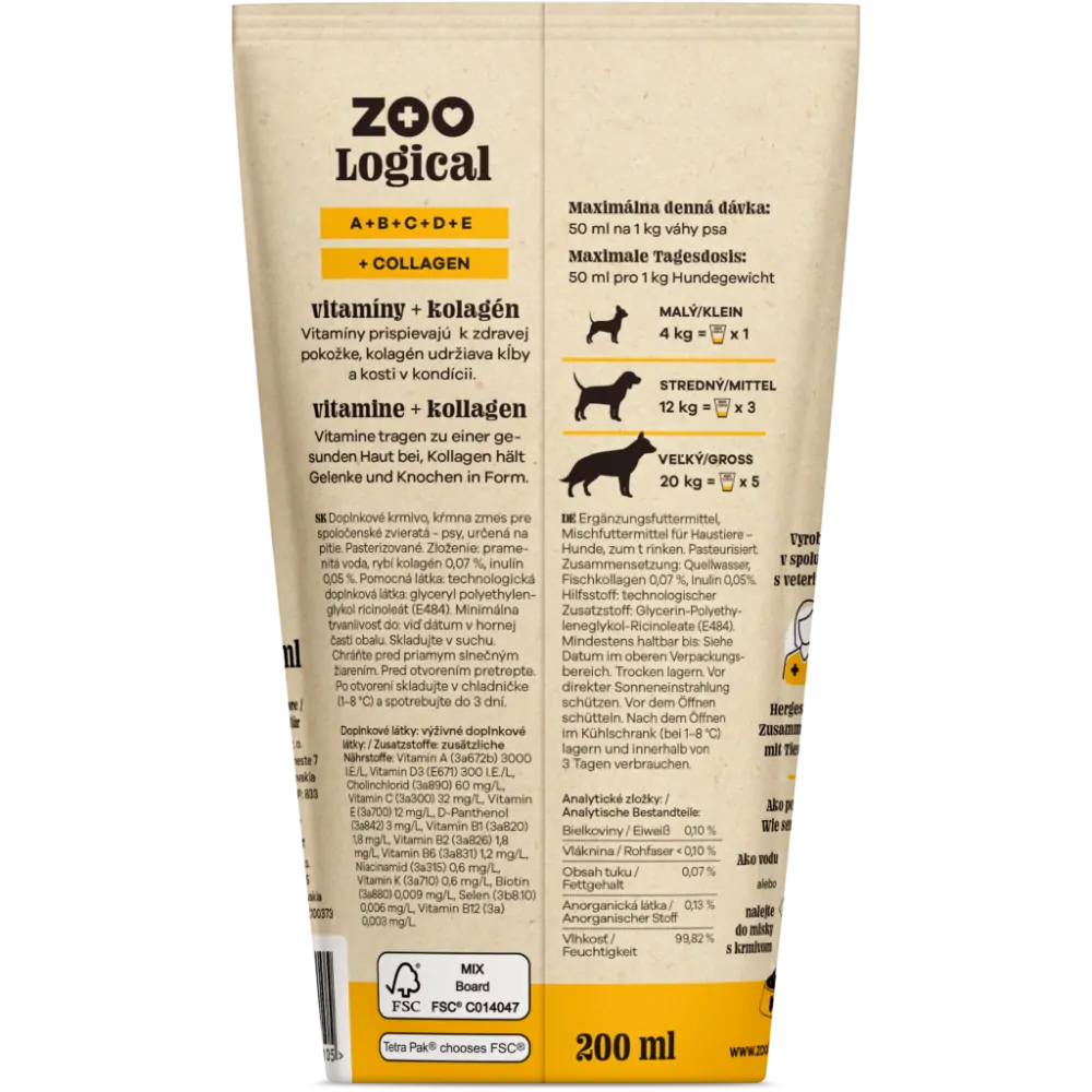 Zoo Logical DOG vitamin water skin&mobility  35KS