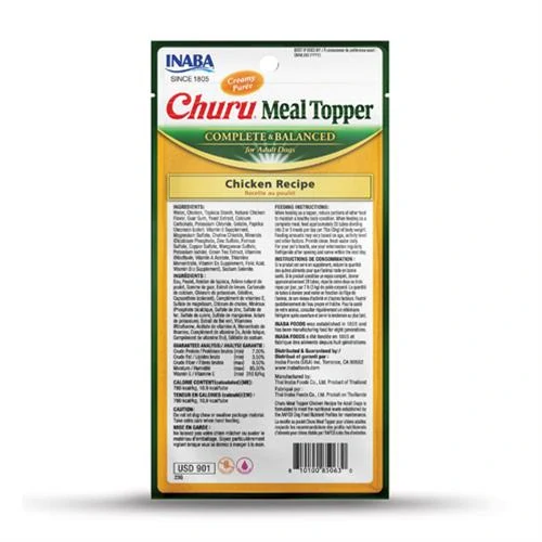 Inaba Churu Meal Topper dog Kura 4 tuby = 56g
