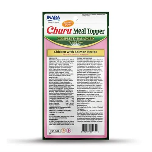 Inaba Churu Meal Topper dog Kura s lososom 4 tuby = 56 g