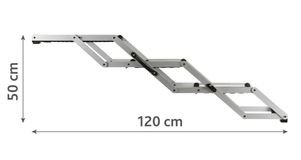 PetWalk skladacie schody 37 x 57 x 120 cm, do 75 kg