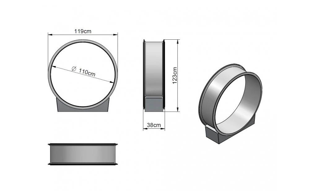 CatROUND – Behacie koleso pre mačky (Svetlo Šedá/Svetle Šedá)