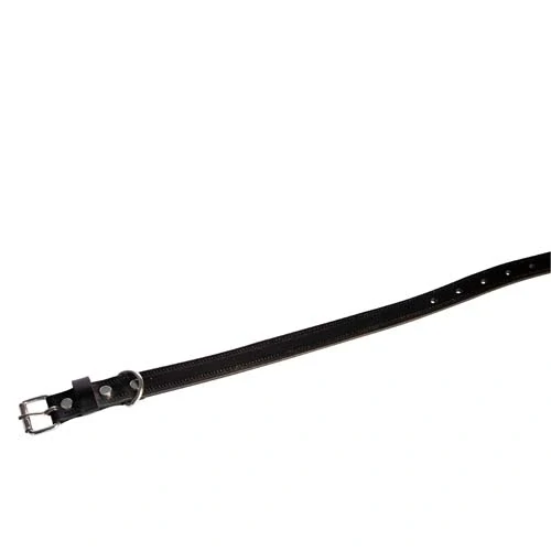 COBBYS PET Obojok z pravej kože čierny 50cm/25mm