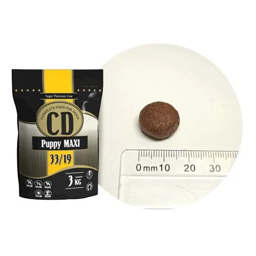 DELIKAN CD Puppy Maxi 33/19 3kg Kompletné superprémiové krmivo s hydinovým mäsom pre šteňatá veľkých plemien